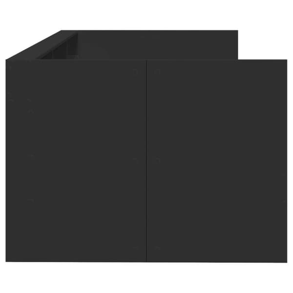 vidaXL Vuodesohva laatikoilla musta 100x200 cm tekninen puu -  Sängyt & sängynrungot