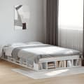 Miniatyrbillede 4 af 11: vidaXL sengestel 120x200 cm konstrueret træ hvid -  Senge & sengeramme
