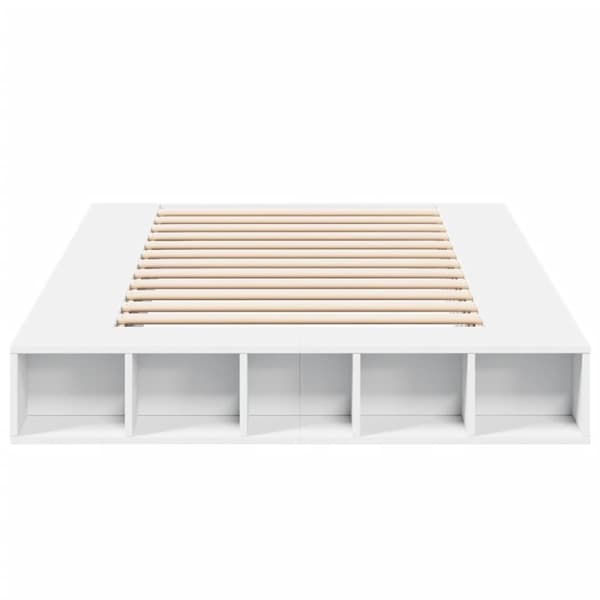 vidaXL sengestel 120x200 cm konstrueret træ hvid -  Senge & sengeramme