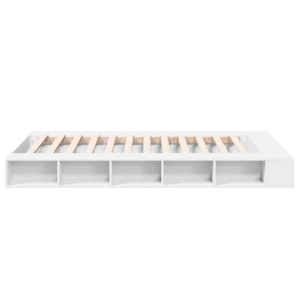 vidaXL sengestel 120x200 cm konstrueret træ hvid -  Senge & sengeramme