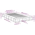 Miniatyrbillede 11 af 11: vidaXL sengestel 120x200 cm konstrueret træ hvid -  Senge & sengeramme
