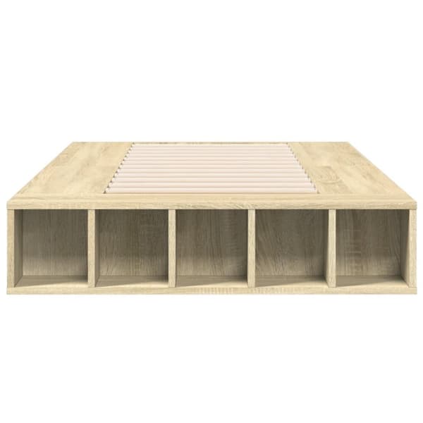 vidaXL sengeramme 90x190 cm konstrueret træ sonoma-eg -  Senge & sengeramme
