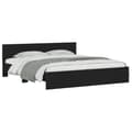 Miniatyrbillede 4 af 11: vidaXL sengeramme med sengegavl 200x200 cm sort -  Senge & sengeramme