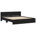 Miniatyrbillede 5 af 11: vidaXL sengeramme med sengegavl 200x200 cm sort -  Senge & sengeramme