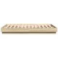 Miniatyrbillede 8 af 11: vidaXL sengeramme med LED-lys 160x200 cm sonoma-eg -  Senge & sengeramme