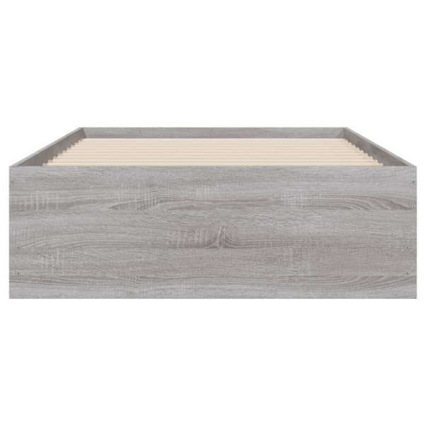 vidaXL sengeramme med skuffer 90x190 cm konstrueret træ grå sonoma-eg - Senge & sengeramme