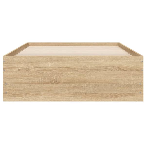 vidaXL Sängynrunko laatikoilla Sonoma-tammi 75x190 cm tekninen puu -  Sängyt & sängynrungot