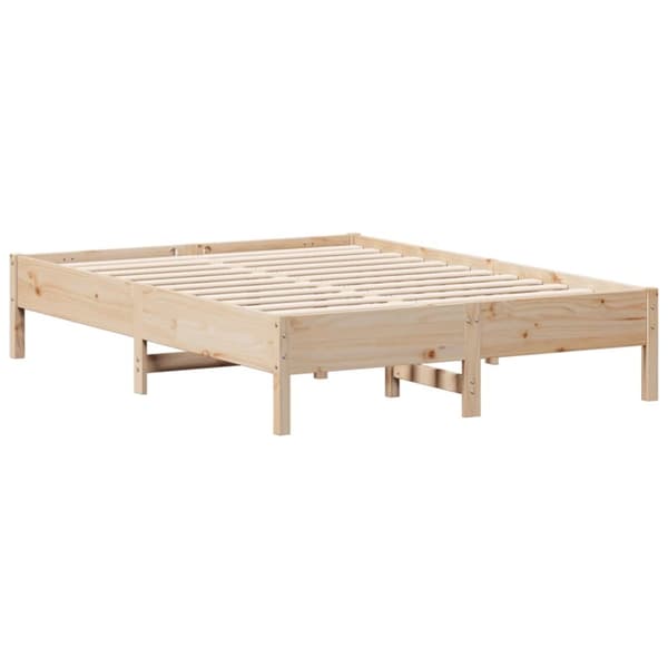 vidaXL Sängynrunko 135x190 cm täysi mänty - Sängyt & sängynrungot