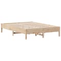 Miniatyrbillede 7 af 10: vidaXL sengeramme 150x200 cm massivt fyrretræ -  Senge & sengeramme
