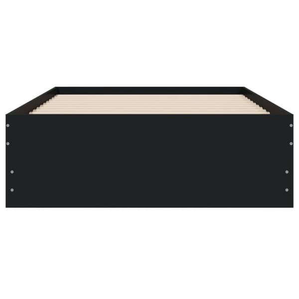 vidaXL Sängynrunko laatikoilla musta 90x200 cm täysi puu - Sängyt & sängynrungot