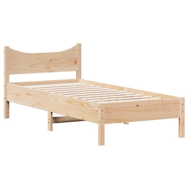 vidaXL Sängynrunko 90x190 cm täysi mänty - Sängyt & sängynrungot
