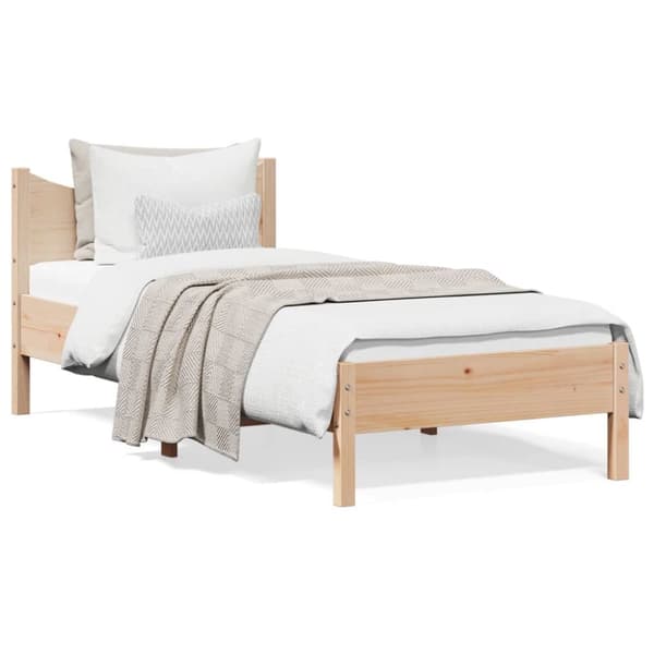 vidaXL Sängynrunko 90x190 cm täysi mänty - Sängyt & sängynrungot