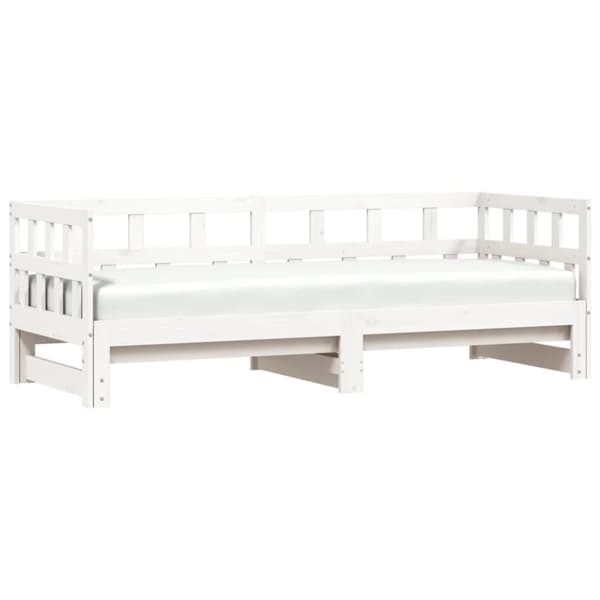 vidaXL Dagbädd med extrasäng 80x200 cm massiv furu -  Sängar & sängramar