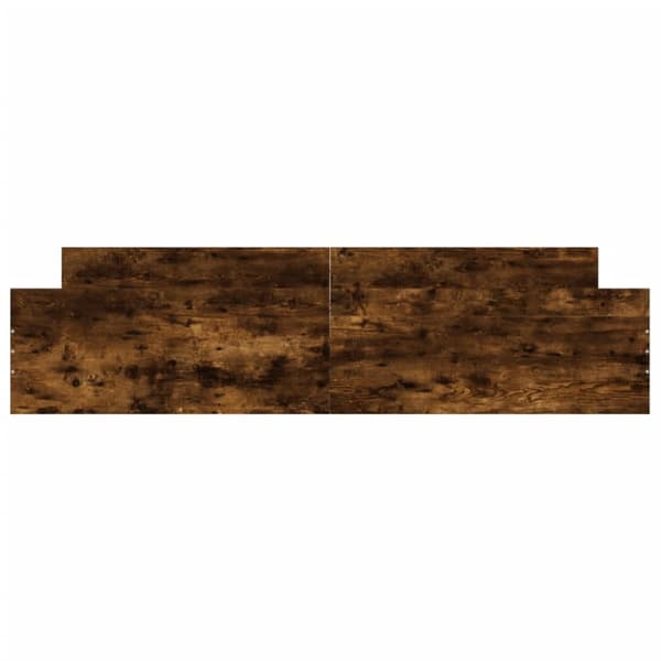 vidaXL Sängynrunko päädyillä savutammi 180x200 cm - Sängyt & sängynrungot