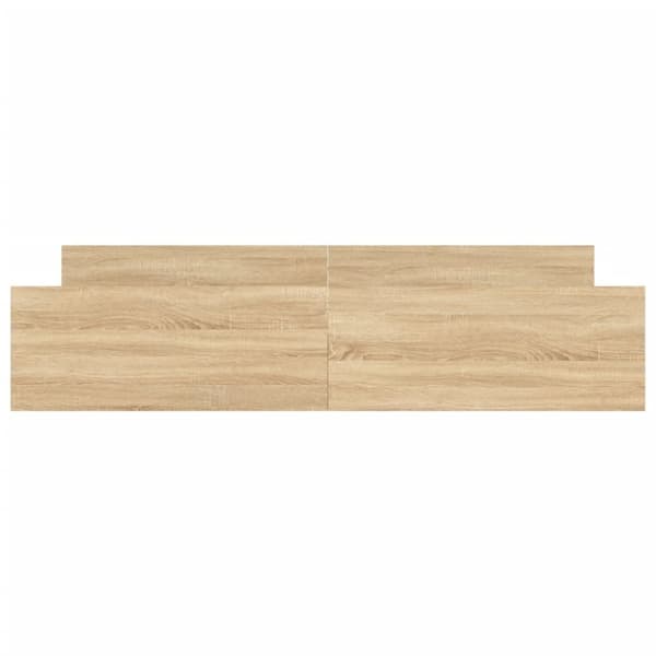 vidaXL Sängram med huvudgavel och fotgavel sonoma-ek 180x200 cm - Sängar & sängramar