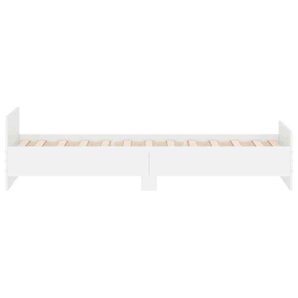 vidaXL Sängynrunko valkoinen 90x200 cm täysi puu -  Sängyt & sängynrungot