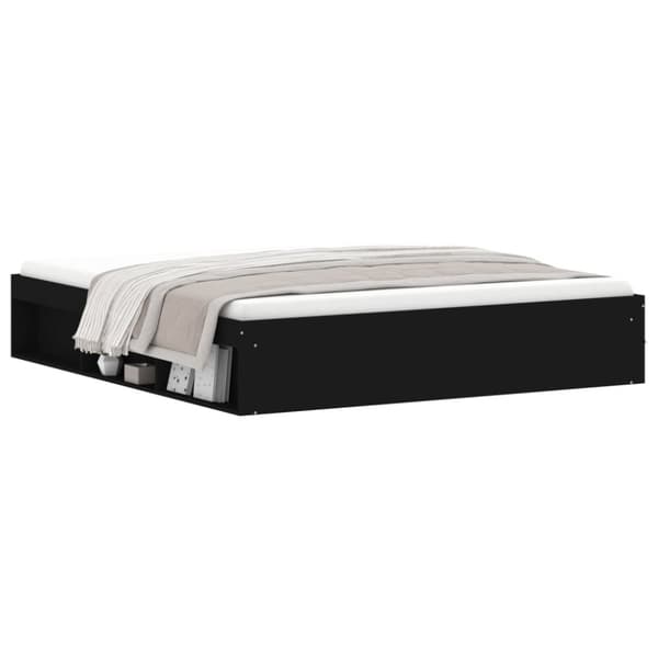vidaXL sengeramme 180x200 cm sort -  Senge & sengeramme