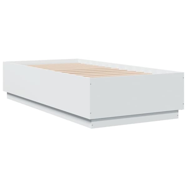 vidaXL sengeramme 75x190 cm konstrueret træ hvid - Senge & sengeramme