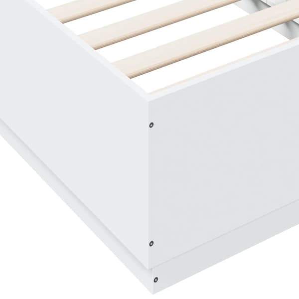 vidaXL sengeramme 75x190 cm konstrueret træ hvid - Senge & sengeramme