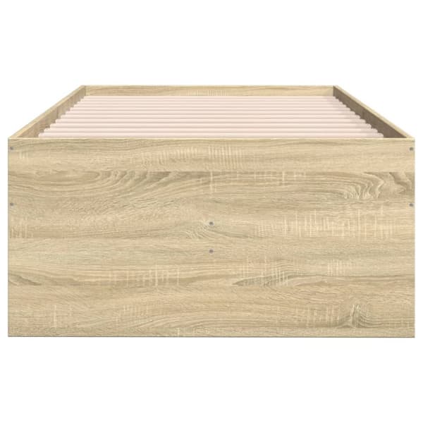 vidaXL Vuodesohva laatikoilla Sonoma-tammi 75x190 cm tekninen puu -  Sängyt & sängynrungot