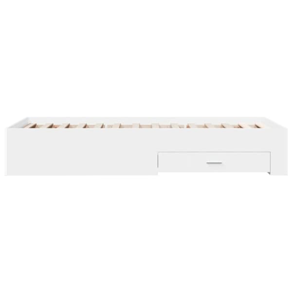 vidaXL sengeramme med skuffer 90x190 cm konstrueret træ hvid - Senge & sengeramme