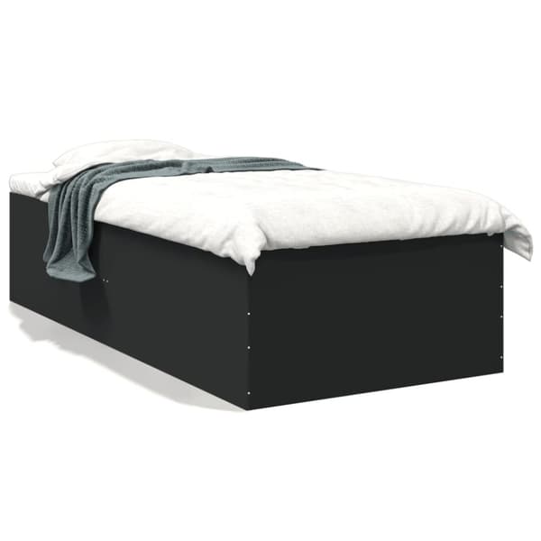 vidaXL sengeramme 90x200 cm konstrueret træ sort -  Senge & sengeramme