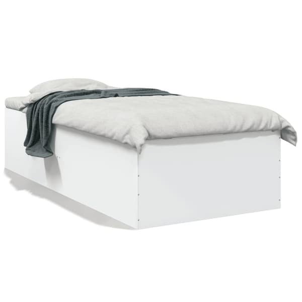 vidaXL sengeramme 90x190 cm konstrueret træ hvid - Senge & sengeramme