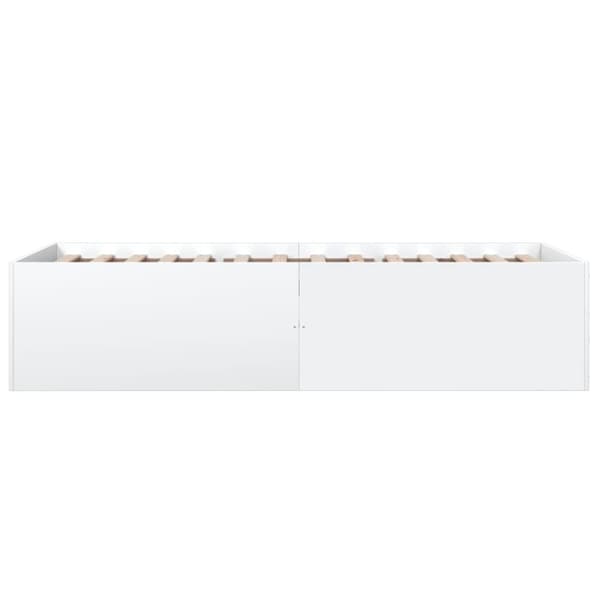 vidaXL Sängynrunko valkoinen 75x190 cm tekninen puu -  Sängyt & sängynrungot