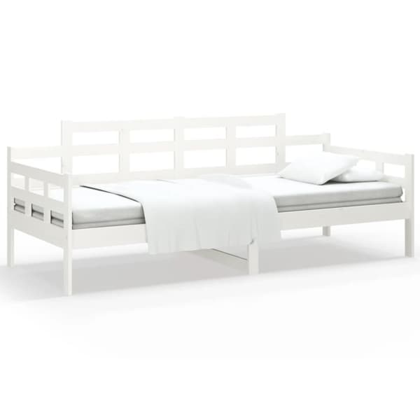 vidaXL Dagbädd vit 80x200 cm massiv furu - Sängar & sängramar