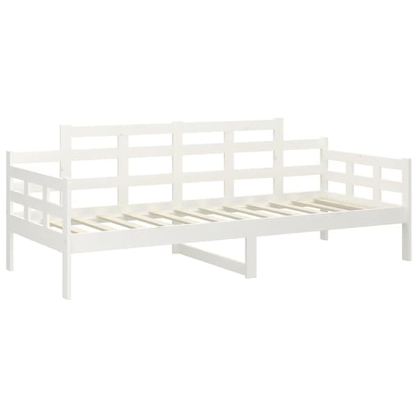 vidaXL Dagbädd vit 80x200 cm massiv furu - Sängar & sängramar