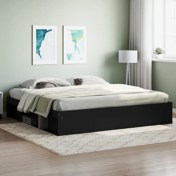 vidaXL Sängram svart 200x200 cm - Sängar & sängramar