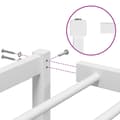 Miniatyrbillede 9 af 10: vidaXL sengeramme 120x190 cm metal hvid -  Senge & sengeramme