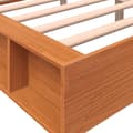 Pikkukuva 8 / 10: vidaXL Sängynrunko vahanruskea 160x200 cm täysi mänty -  Sängyt & sängynrungot