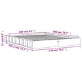 Pikkukuva 10 / 10: vidaXL Sängynrunko vahanruskea 160x200 cm täysi mänty -  Sängyt & sängynrungot