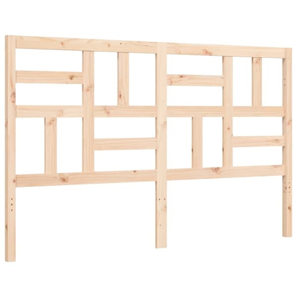 vidaXL sengeramme med sengegavl 160x200 cm massivt træ - Senge & sengeramme