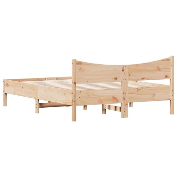 vidaXL Sängynrunko 140x190 cm täysi mänty - Sängyt & sängynrungot