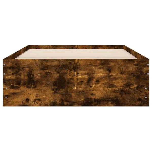 vidaXL Sängram med lådor rökfärgad ek 90x200 cm konstruerad trä -  Sängar & sängramar