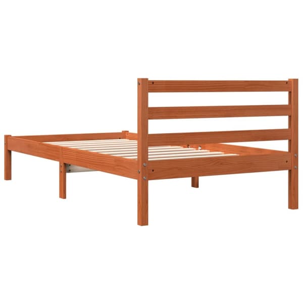 vidaXL Sängynrunko vahanruskea 75x190 cm täysi mänty -  Sängyt & sängynrungot