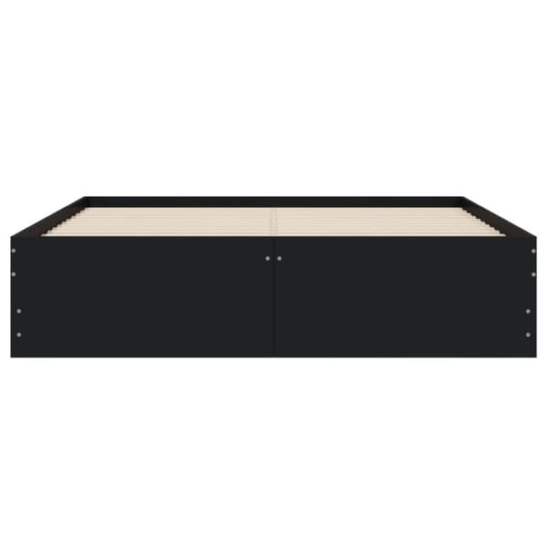 vidaXL sengeramme med skuffer 120x190 cm konstrueret træ sort - Senge & sengeramme