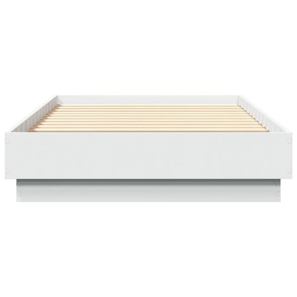 vidaXL Sängynrunko LED-valoilla valkoinen 75x190 cm - Sängyt & sängynrungot