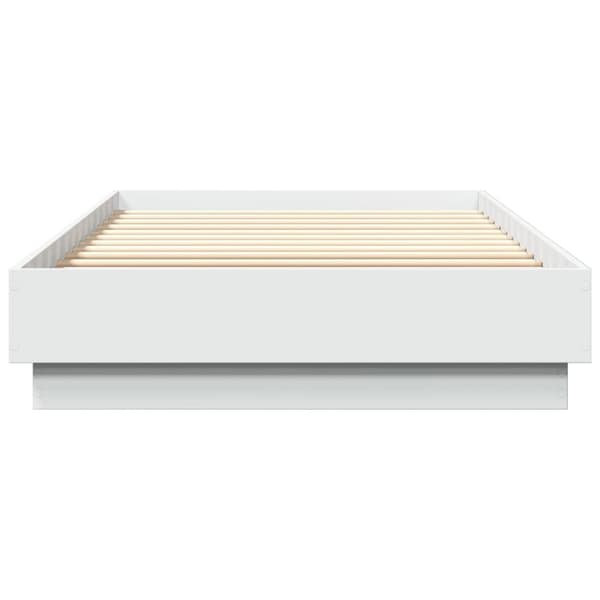vidaXL Sängynrunko LED-valoilla valkoinen 100x200 cm -  Sängyt & sängynrungot