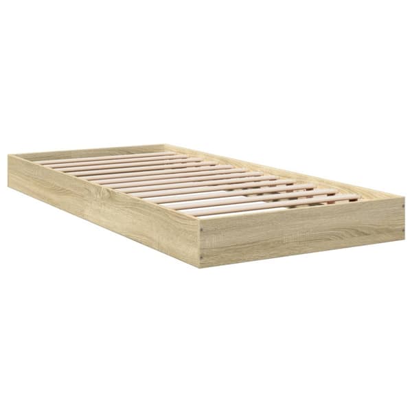 vidaXL sengeramme 75x190 cm konstrueret træ sonoma-eg -  Senge & sengeramme