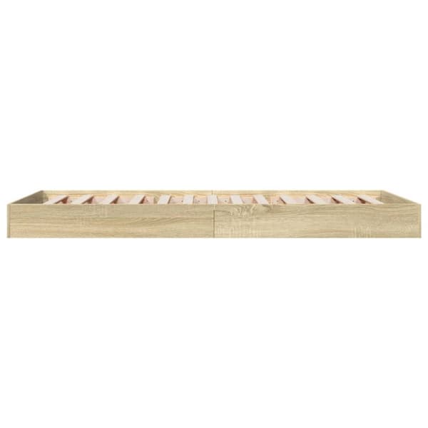 vidaXL sengeramme 75x190 cm konstrueret træ sonoma-eg -  Senge & sengeramme