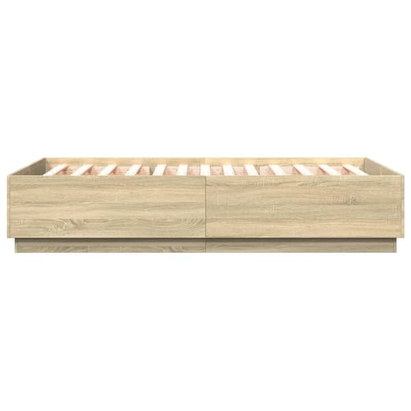 vidaXL sengestel 120x200 cm konstrueret træ sonoma-eg - Senge & sengeramme
