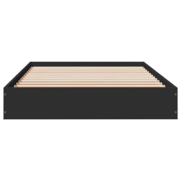 vidaXL Sängynrunko musta 90x200 cm täysi puu -  Sängyt & sängynrungot