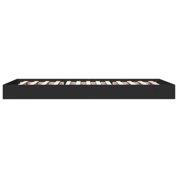 vidaXL Sängynrunko musta 90x200 cm täysi puu - Sängyt & sängynrungot