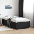 Miniatyrbillede 6 af 11: vidaXL sengeramme med LED-lys 90x190 cm konstrueret træ sort -  Senge & sengeramme