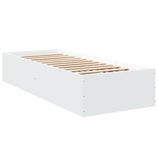 vidaXL sengeramme 90x200 cm konstrueret træ hvid - Senge & sengeramme