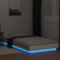 Miniatyrbillede 4 af 11: vidaXL sengeramme med LED-lys 90x190 cm konstrueret træ hvid -  Senge & sengeramme