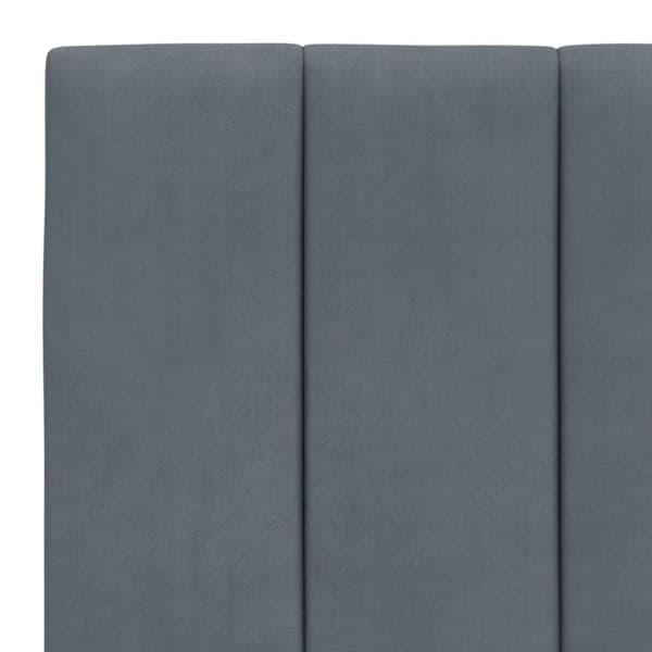 vidaXL seng med madras 90x190 cm velour mørkegrå
